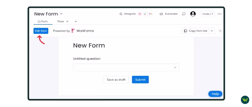 Add Questions To Your Form