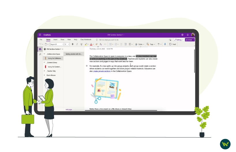 Collaborating with OneNote