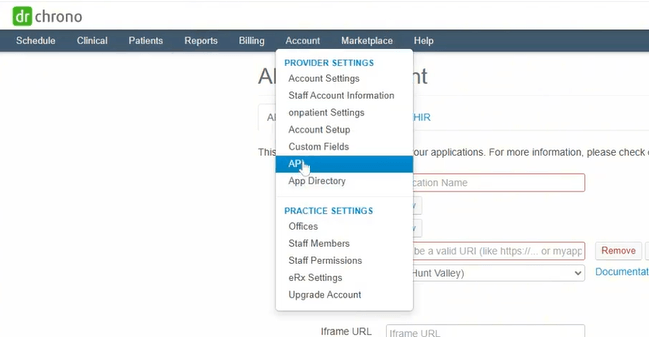 Navigate to the API Management Page and click on ‘New Application.’