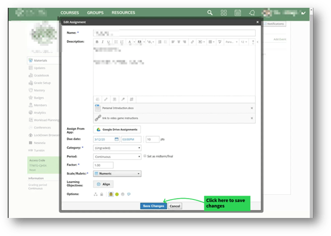 Click ‘Save Changes’ button to keep your changes saved