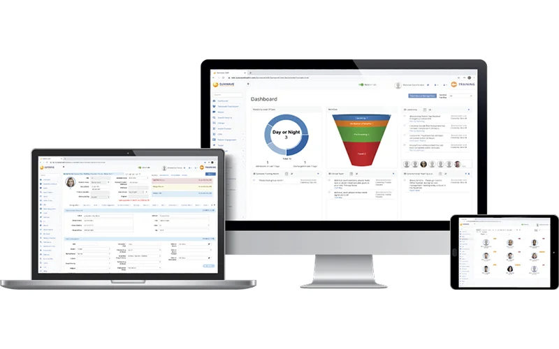 Sunwave EMR responsive across desktop and mobile screenshot