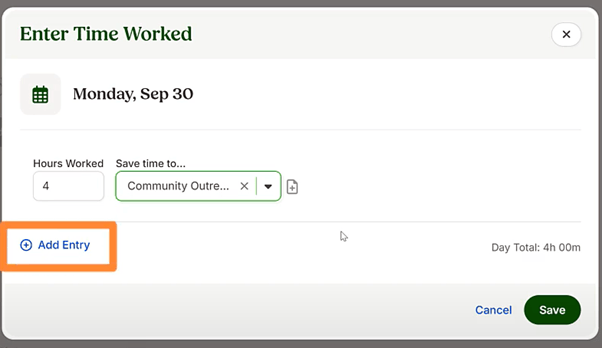 bamboohr add entry