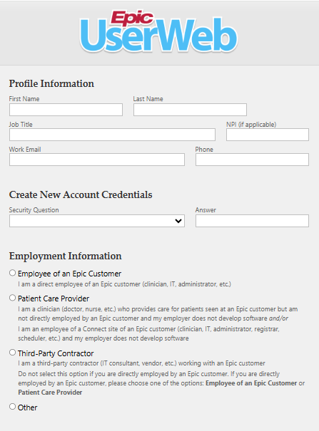 profile information