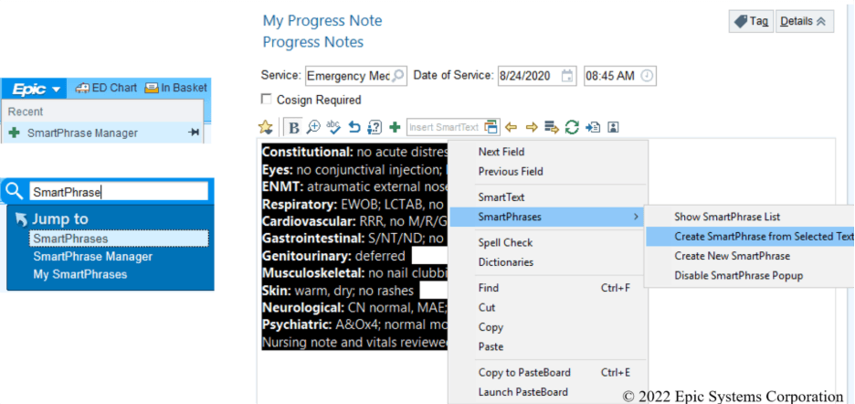 Clinical Documentation During Patient Visits